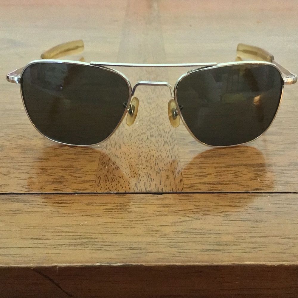 Vintage American Optical 12K GF 5 1/2 Gold Filled Pilot Aviator Sunglass Frames